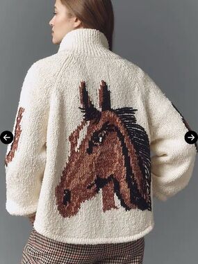 Pilcro Western Horse Graphic Sweater